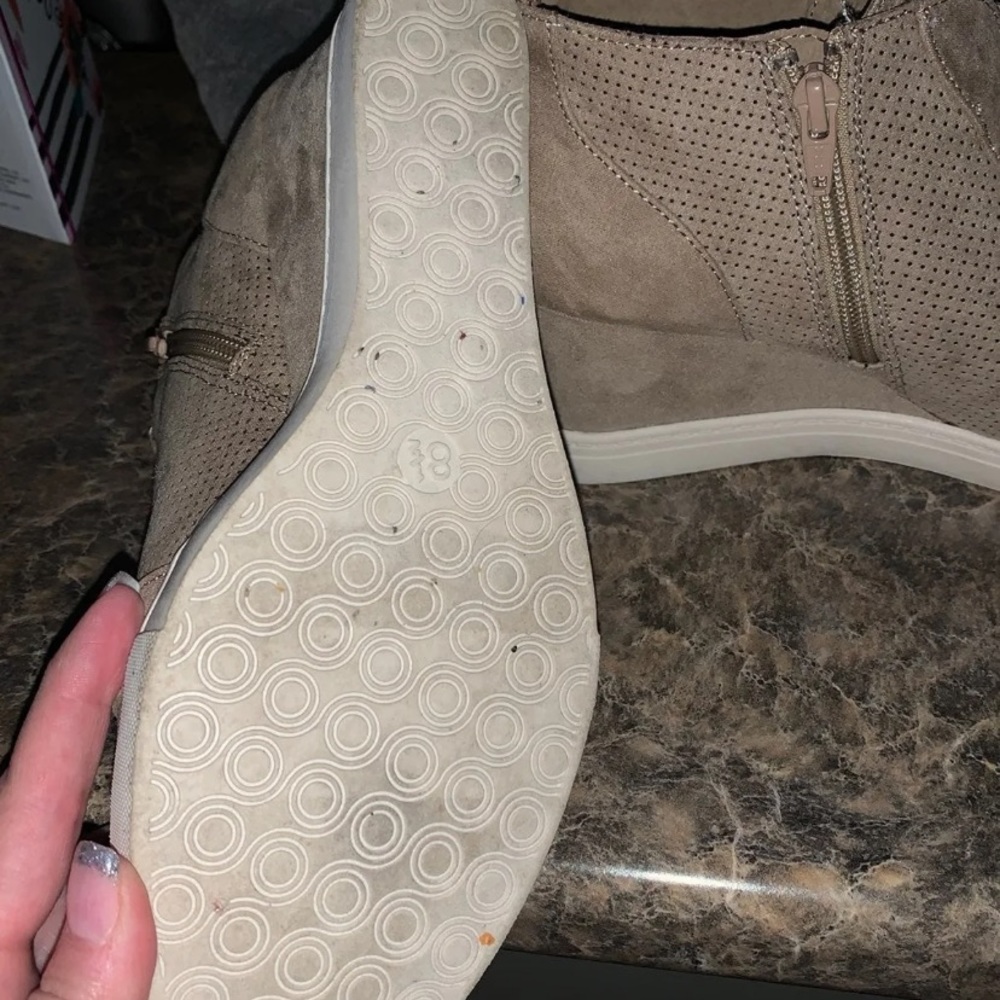 Suede Platform wedges